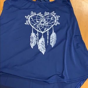 Workout Strappy Dream Catcher TopNWOT